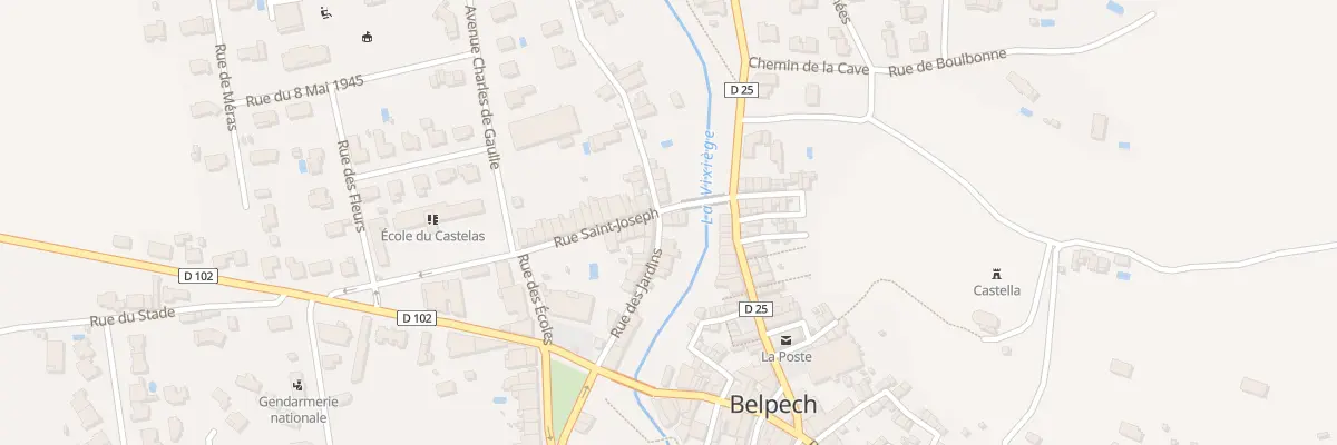Plan du 5 Rue Saint-joseph à Belpech