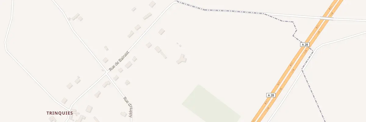 Plan du 52 Rte de Trinquies a Huppy à Huppy