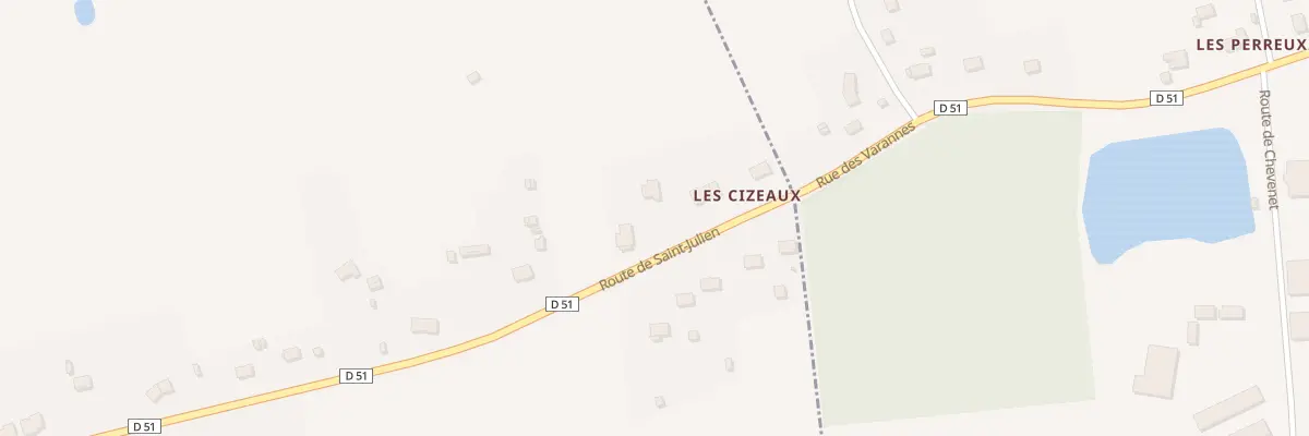 Plan du 51 Rte de Saint-julien à La Chapelle-Montmartin