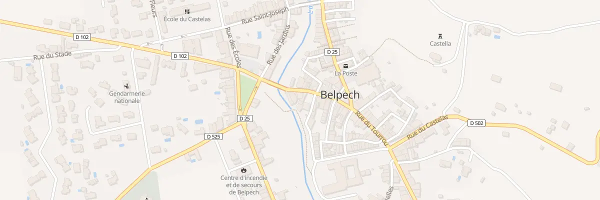 Plan du 9 Rue René Cassin à Belpech