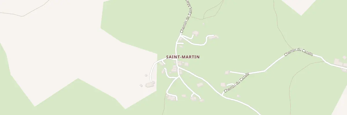 Plan du 127 Saint Martin à Roquefixade