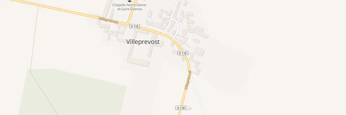 Plan du 26 Villeprevost à Tillay-le-Péneux