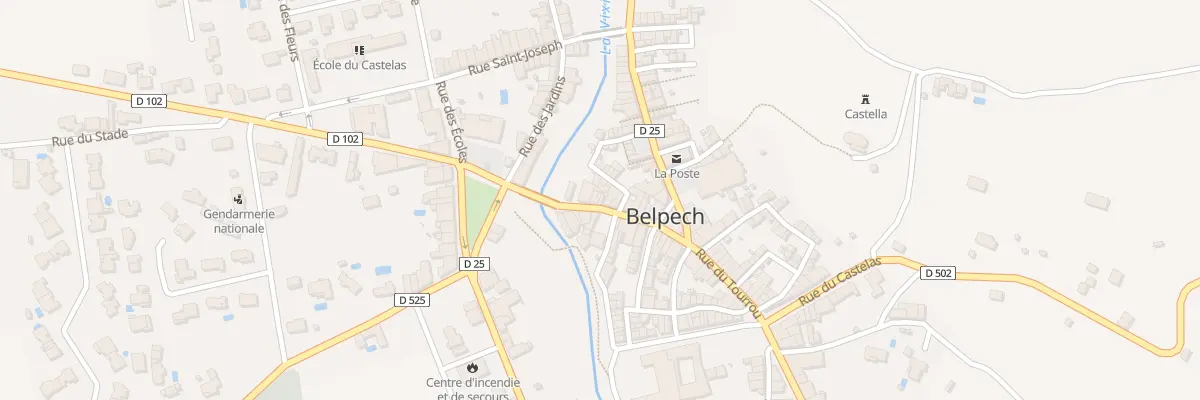 Plan du 12 Rue René Cassin à Belpech