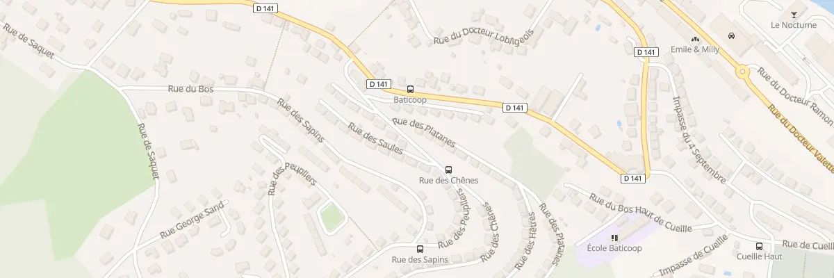 Plan du 145 Rue des Platanes à Tulle
