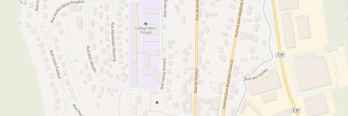 Plan du 10 Rue Henry Dunant à Aumale