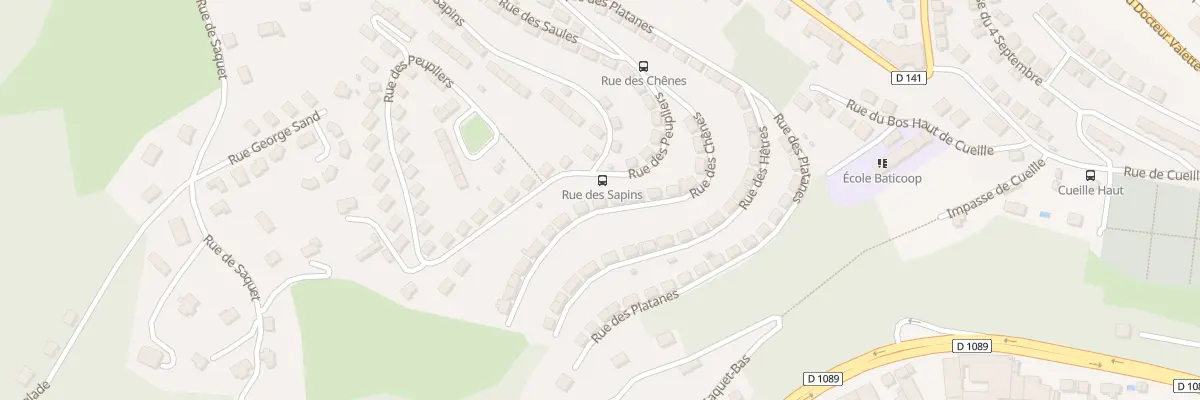 Plan du 92 Rue des Chênes à Tulle