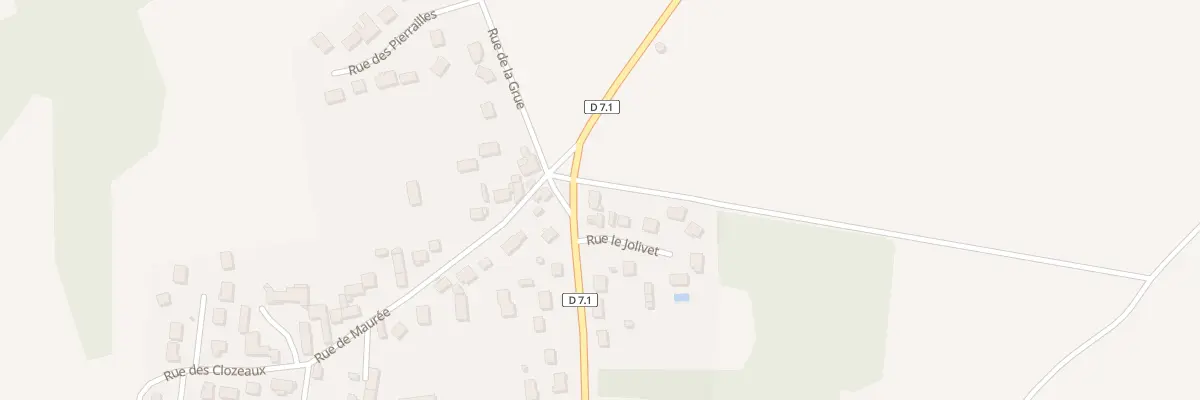 Plan de la Rue de Beauce à Roinville