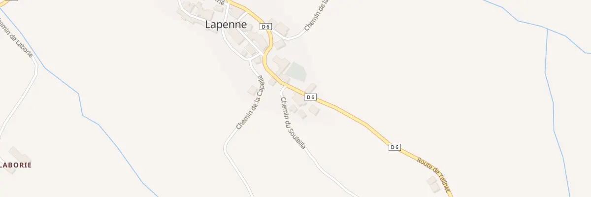 Plan du 7 Rte de Mirepoix à Lapenne
