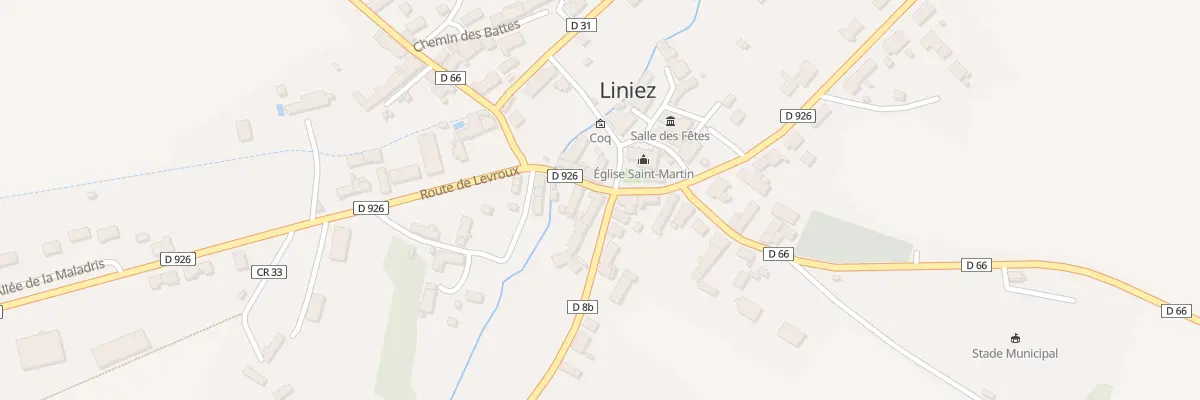 Plan du 2 Rte de Brion à Liniez
