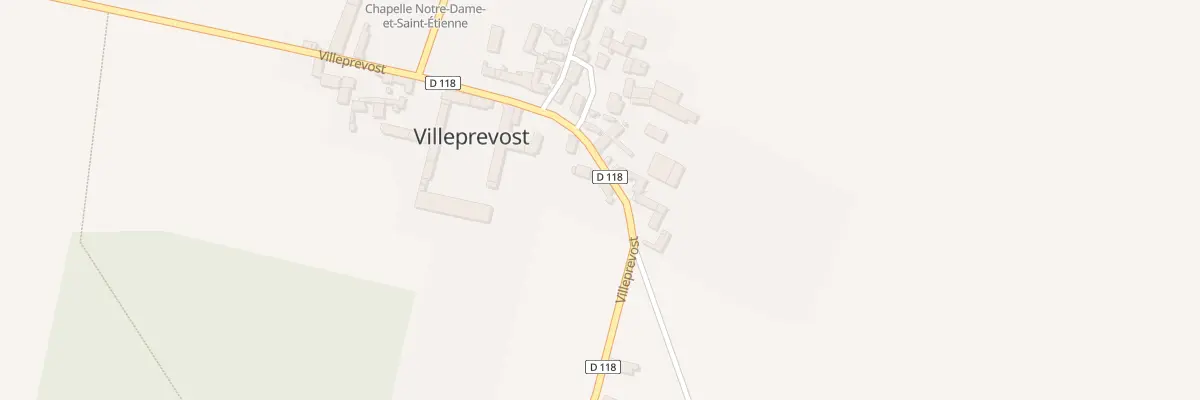 Plan du 28 Villeprevost à Tillay-le-Péneux