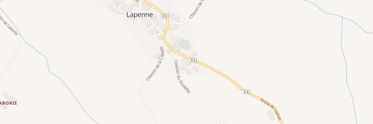 Plan du 5 Rte de Mirepoix à Lapenne