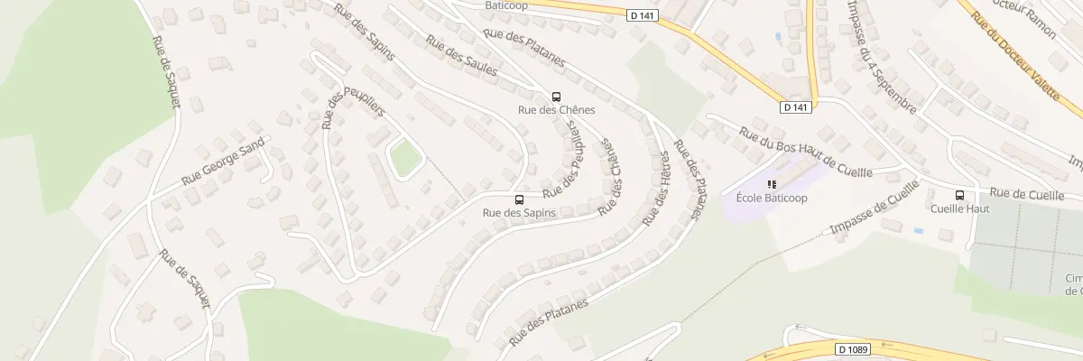 Plan du 80 Rue des Peupliers à Tulle