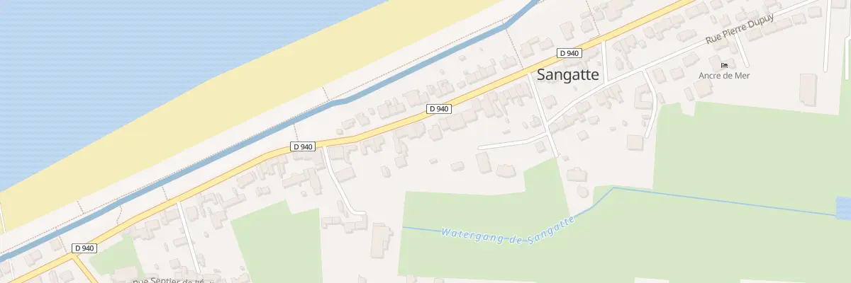 Plan du 1829 Route Départementale 940 à Sangatte