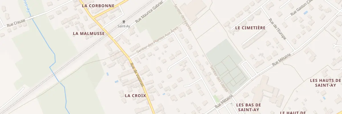 Plan du 5 Rue des Pruniers à Saint-Ay