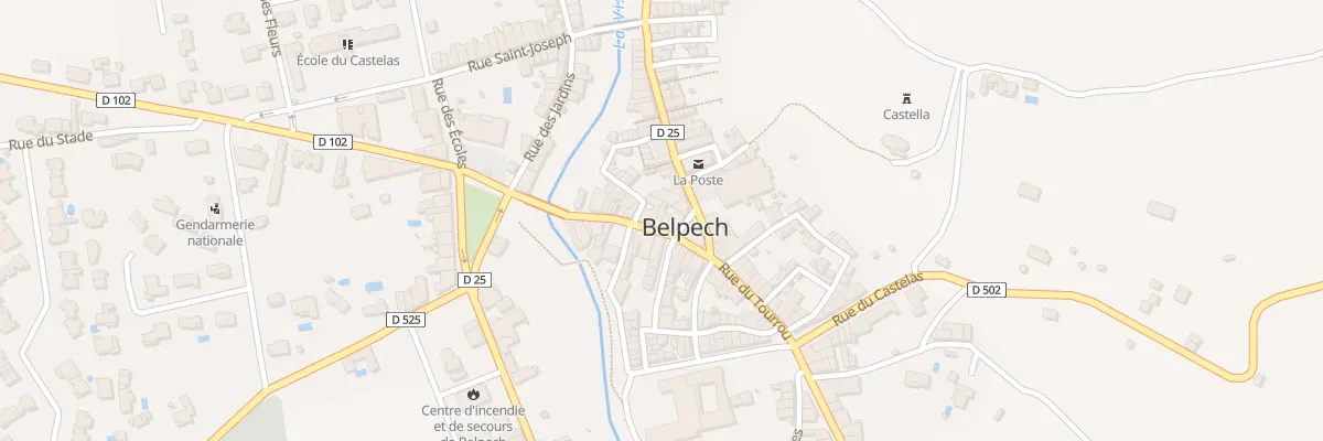 Plan du 2 Rue René Cassin à Belpech