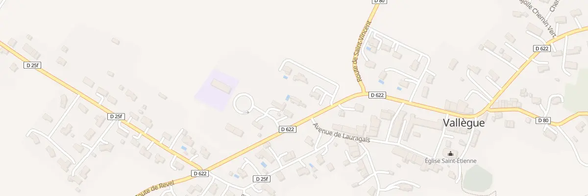 Plan du 3 Rte de Revel à Vallègue