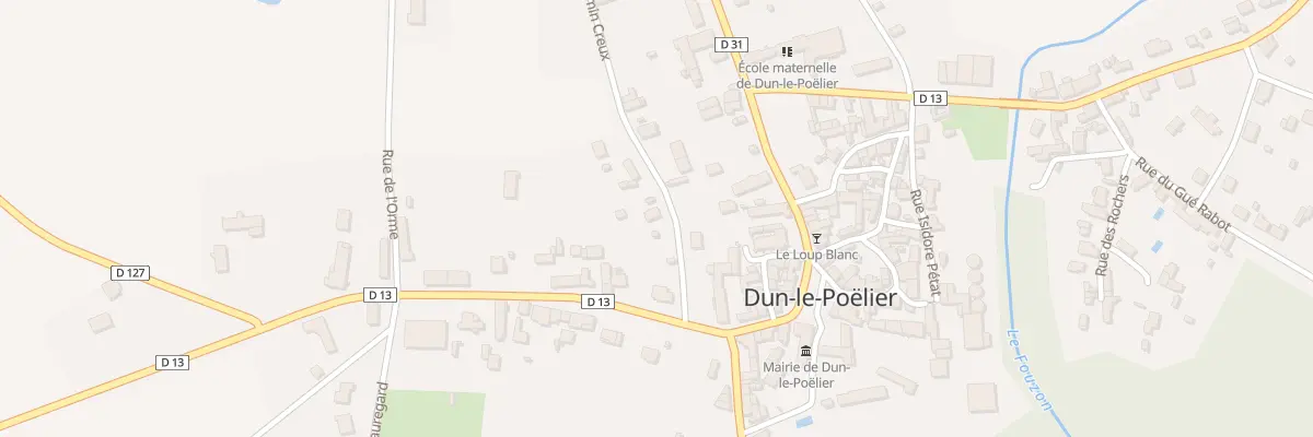 Plan du 1B Rue du Chemin Creux à Dun-le-Poëlier