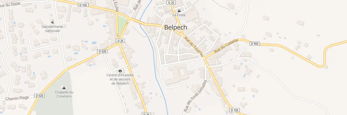 Plan du 170 Le Village à Belpech