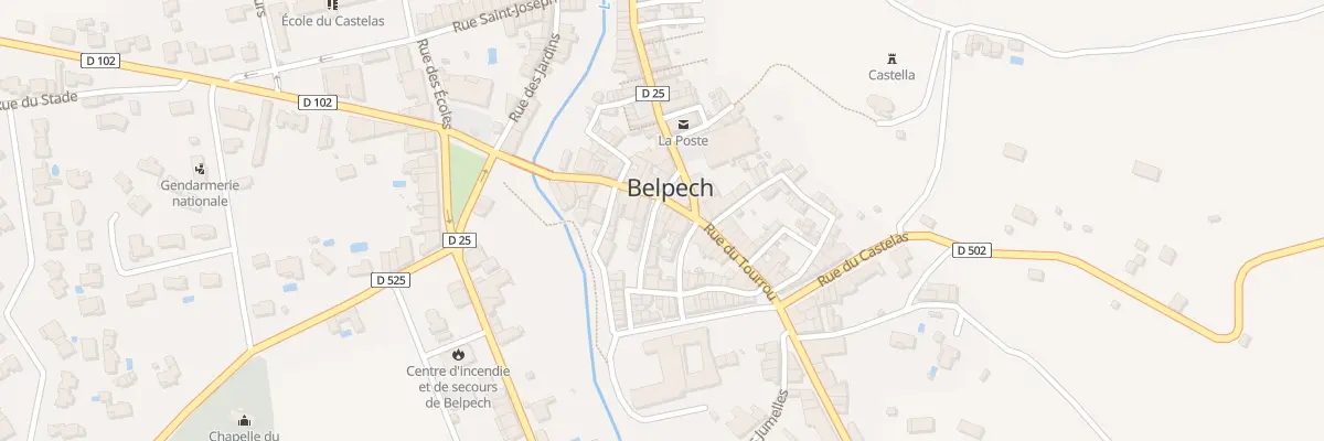 Plan du 7 Pl de la Halle à Belpech
