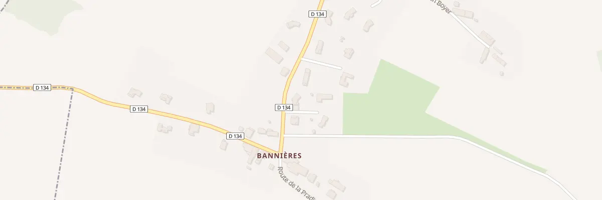 Plan du 1 La Bourdette à Bannières