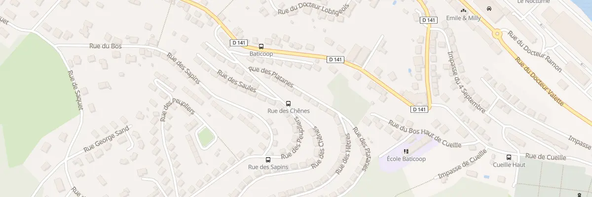 Plan du 141 Rue des Platanes à Tulle