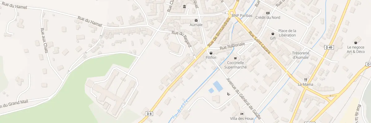 Plan du 8 Rue de Normandie à Aumale