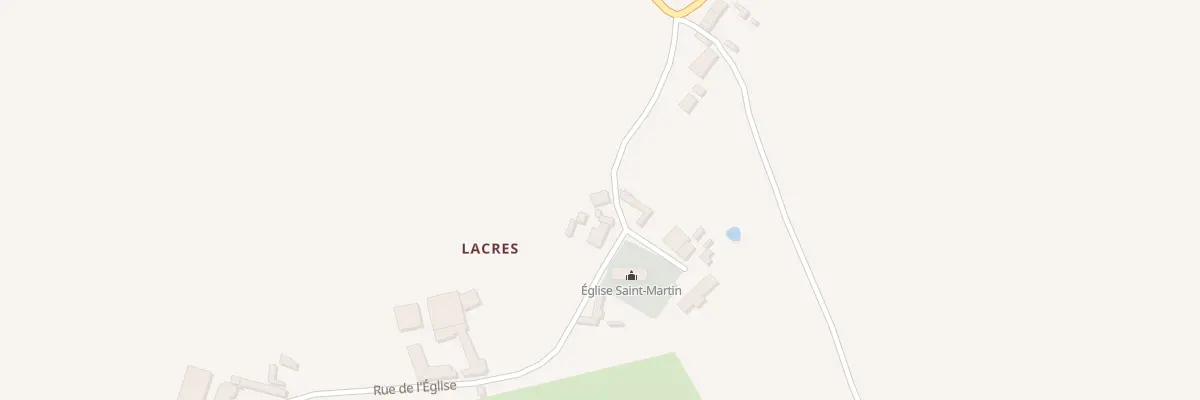Plan du 672 Rue de l’Eglise à Lacres