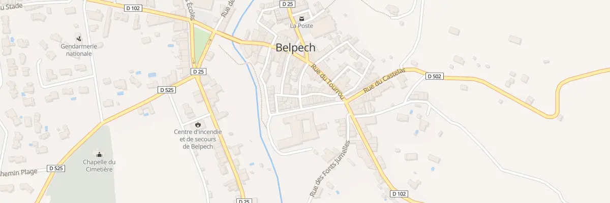 Plan du 5173 Rue de la Clastre à Belpech