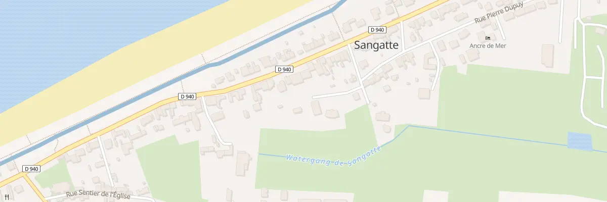 Plan du 1789 Route Départementale 940 à Sangatte
