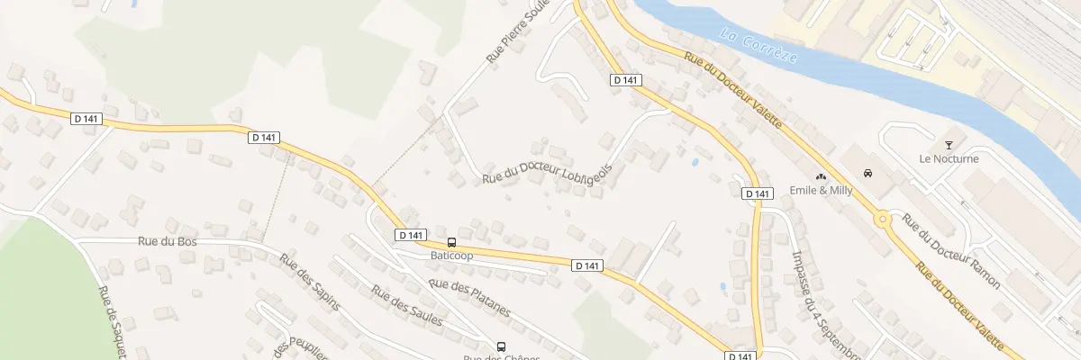 Plan du 11 Rue du Doc Lobligeois à Tulle