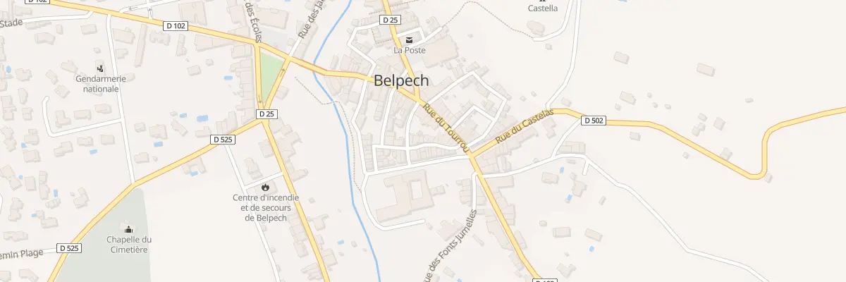 Plan du 3 Rue de la Clastre à Belpech