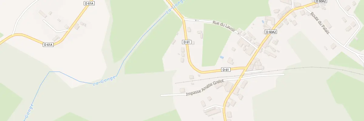 Plan du 3 Av de la Gare à Bosmoreau-les-Mines