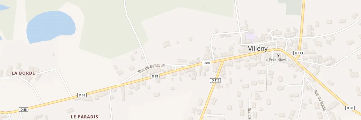 Plan du 3B Rue de Bellevue à Villeny