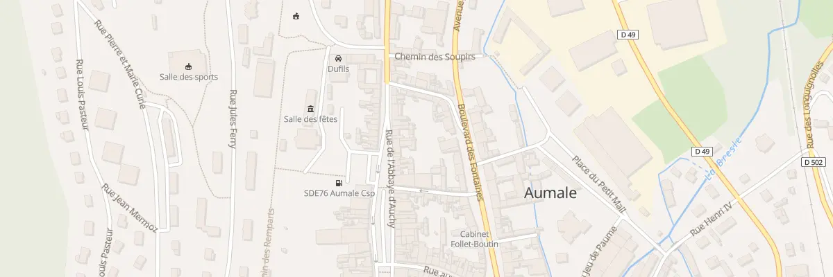 Plan du 44 Rue de l’Abbaye d’Auchy à Aumale