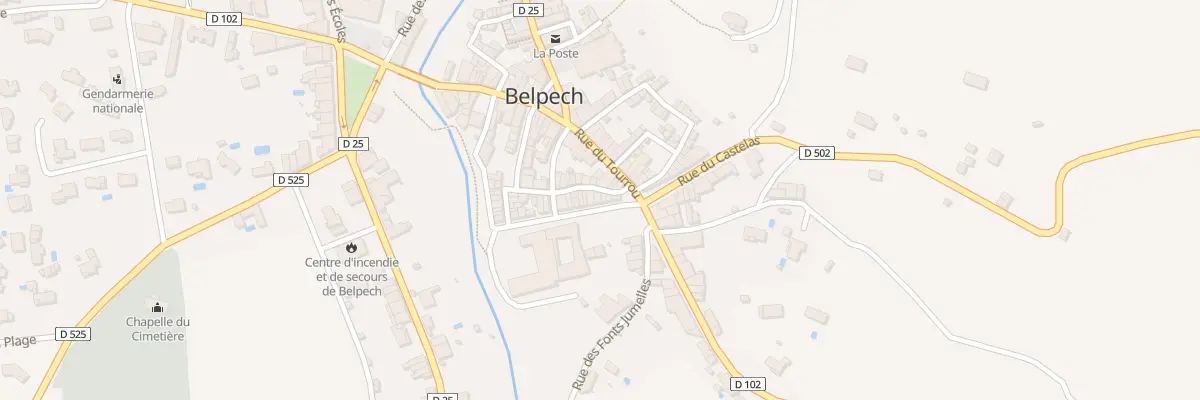 Plan du 8 Bd de Curtis à Belpech