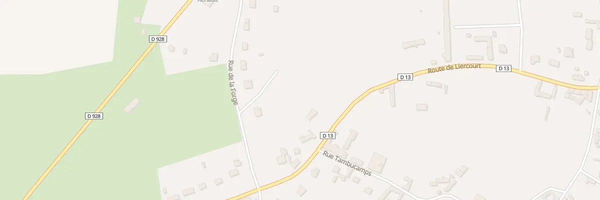 Plan du 62 Rte de Liercourt à Huppy
