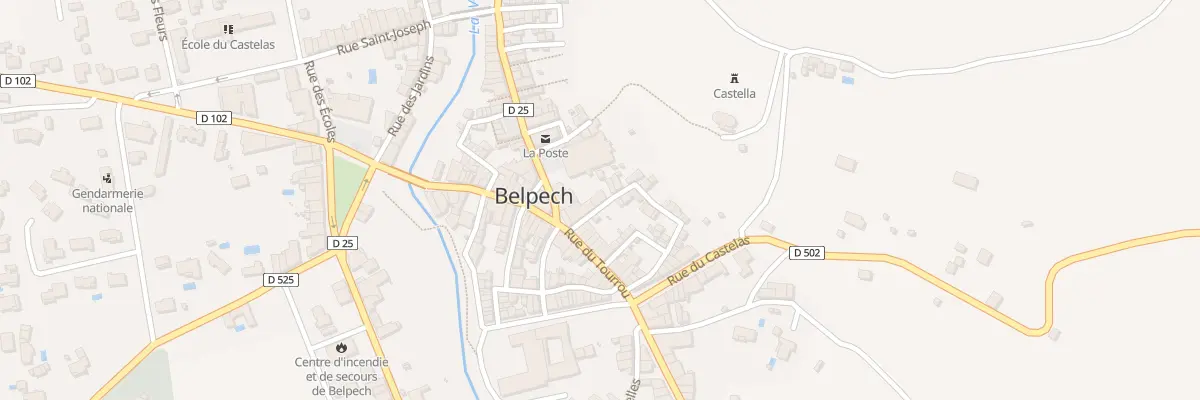 Plan du 5 Rue de la Tour à Belpech