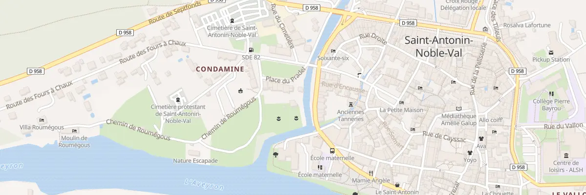 Plan du 3 Pl du Pradel à Saint-Antonin-Noble-Val