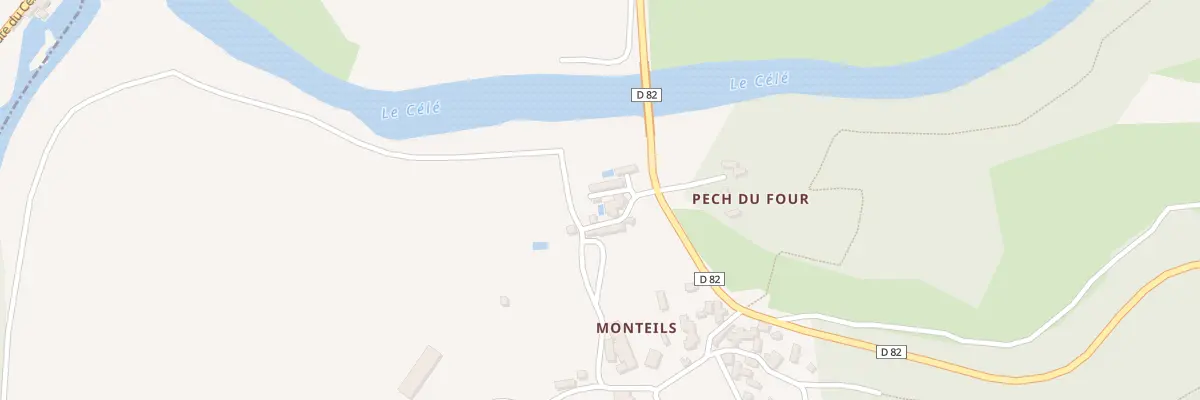 Plan du 5153 Monteils à Sauliac-sur-Célé