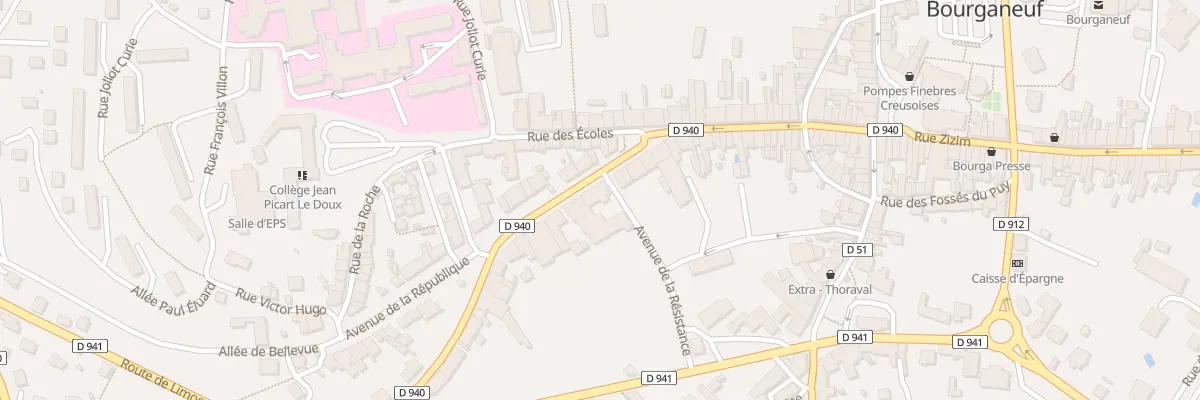 Plan du 11 Av Turgot à Bourganeuf