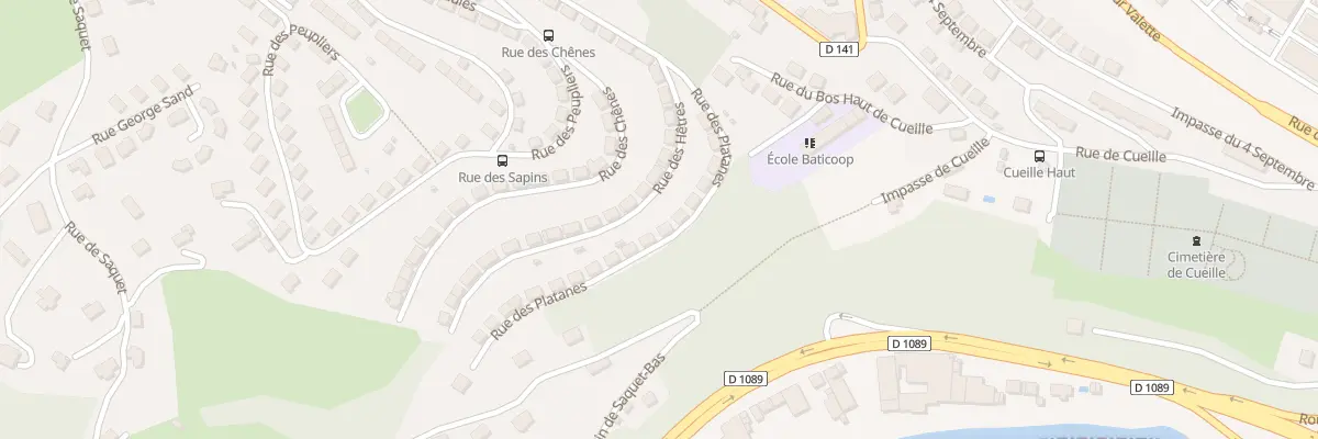 Plan du 129 Rue des Platanes à Tulle