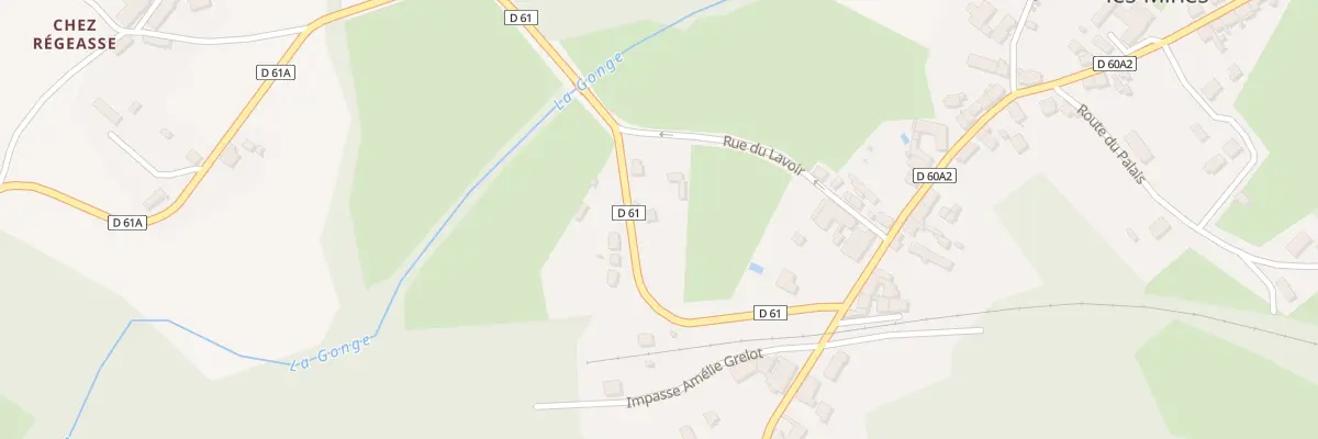 Plan du 4 Av de la Gare à Bosmoreau-les-Mines