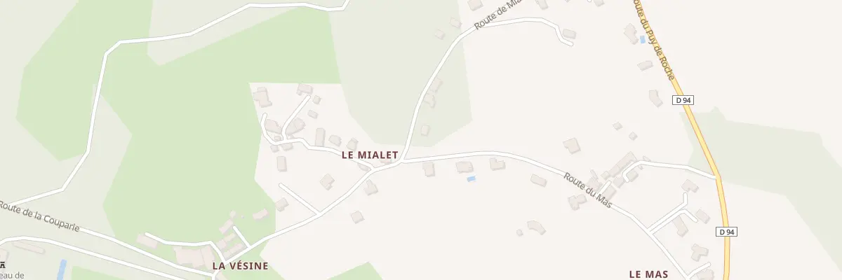 Plan du 430 Rte du Mas à Sainte-Fortunade