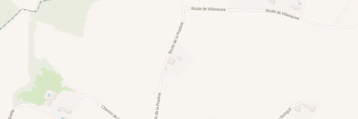 Plan du 1235 Rte de la Pradine à Bannières