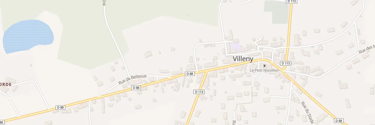 Plan du 1 Rue de Bellevue à Villeny