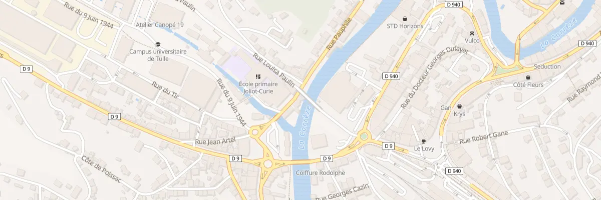 Plan du 15B Rue Pauphile à Tulle