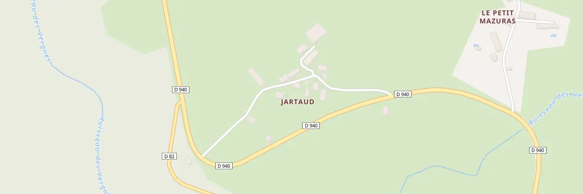 Plan du 3 Jartaud à Faux-Mazuras