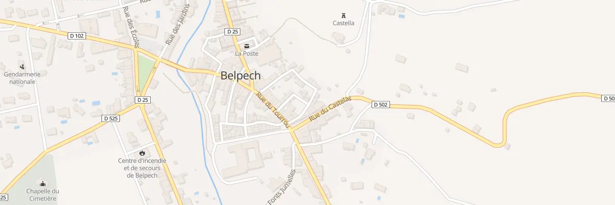 Plan du 13 Rue de Naves à Belpech