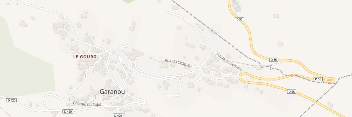 Plan du 87 Rue du Château à Garanou