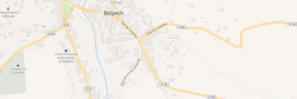 Plan du 3 Rue du Calvaire à Belpech